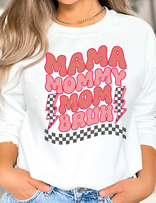Mama to Bruh DTF TRANSFER or UV DTF STICKER DECAL