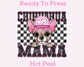 Chihuahua Mama (Black) Faux Sequins Faux Embroidery Mom DTF TRANSFER