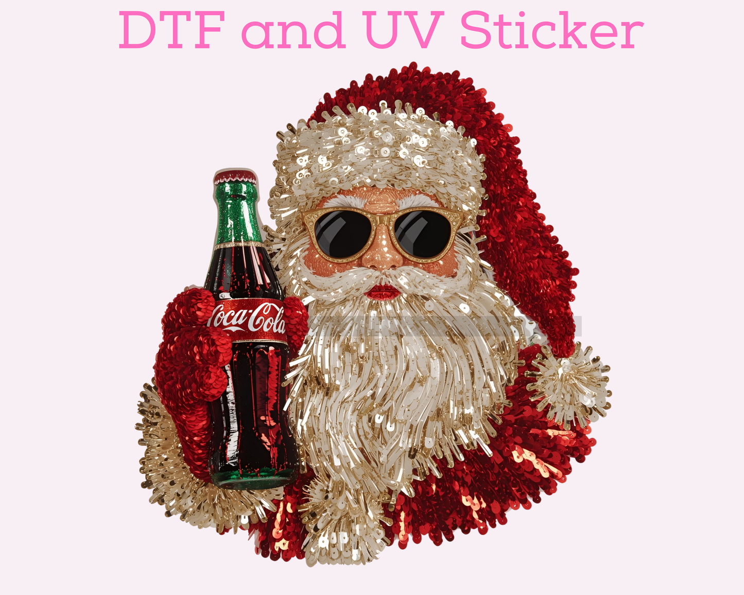 Cola Santa Christmas DTF TRANSFER