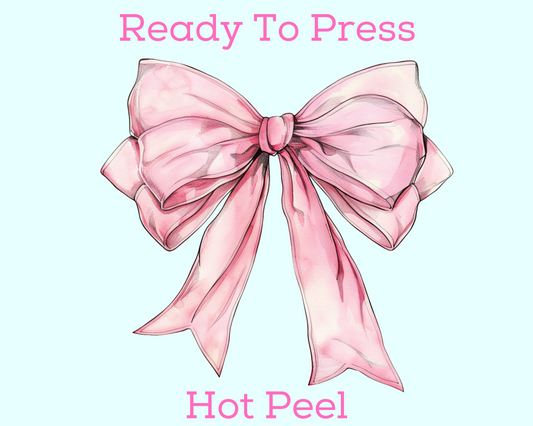 Pink Coquette Bow DTF TRANSFER