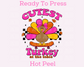 Cutest Skateboarding Turkey At The Table (Pink) Thanksgiving DTF TRANSFER or UV DTF STICKER