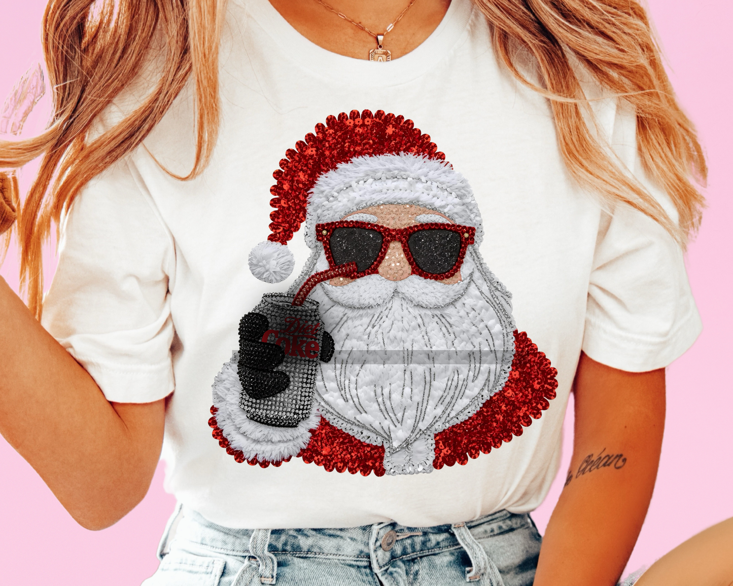 Diet Soda Santa Christmas DTF TRANSFER