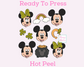 Mickey And Minnie Lucky Collage Disney St. Patrick's Day DTF TRANSFER