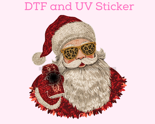 Dr Soda Santa Christmas DTF TRANSFER