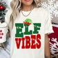 Distressed Elf Vibes Christmas DTF TRANSFER