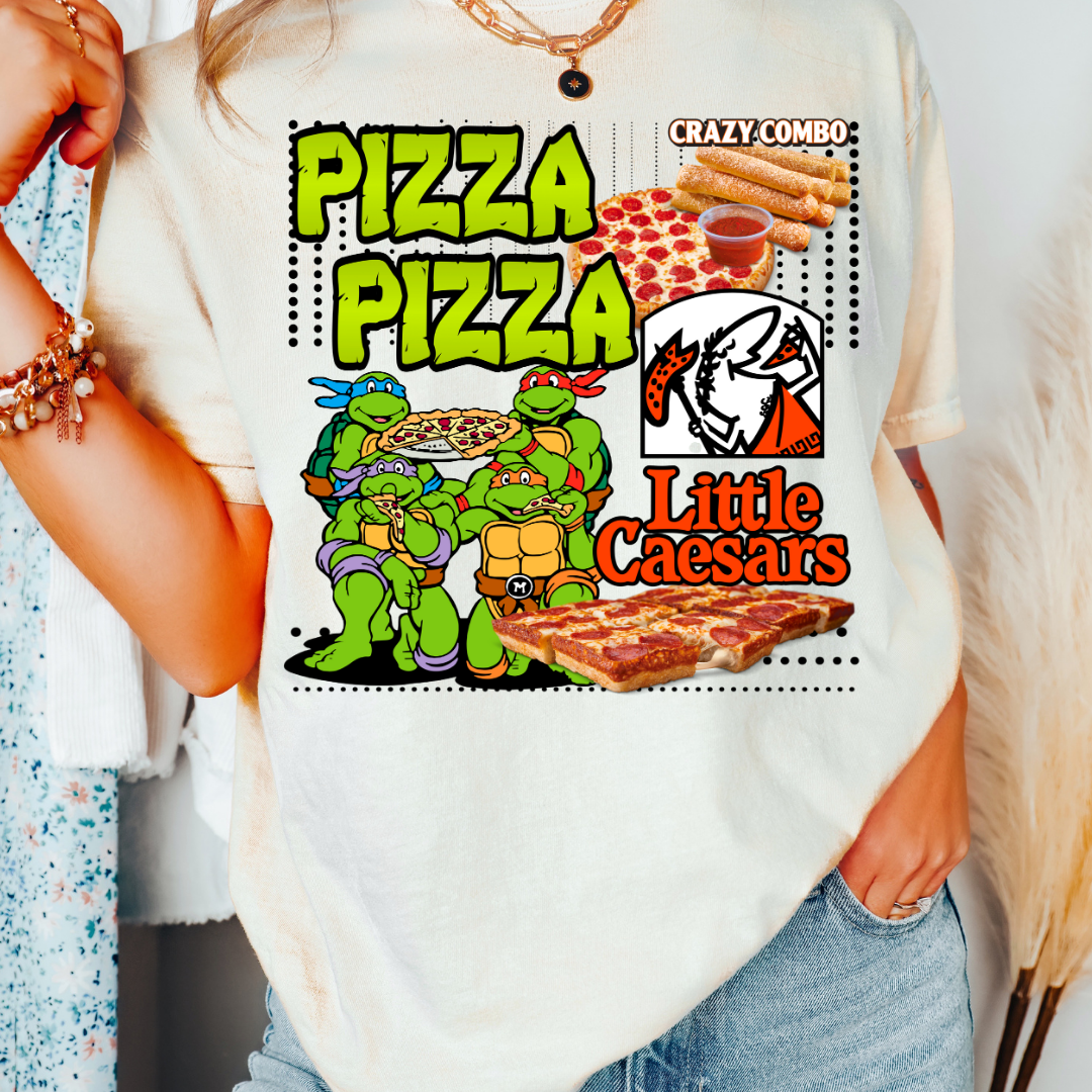 Pizza Pizza Ninja Turtles Food DTF TRANSFER