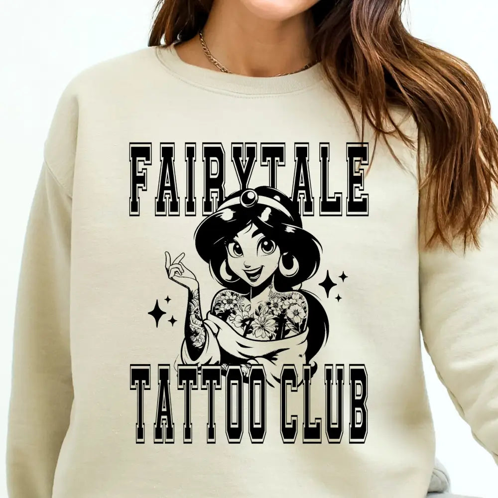 Fairytale Tattoo Club Disney Jasmine Dtf Transfer