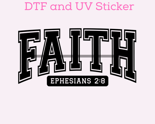 Faith Religious DTF TRANSFER or UV DTF STICKER