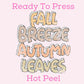 Fall Breeze Autumn Leaves DTF TRANSFER