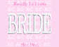 Faux Embroidery Bride Dtf Transfer