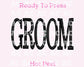 Faux Embroidery Groom Dtf Transfer