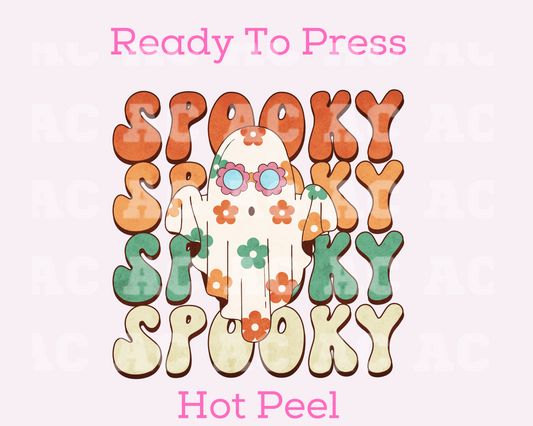 Groovy Spooky Ghost DTF TRANSFER