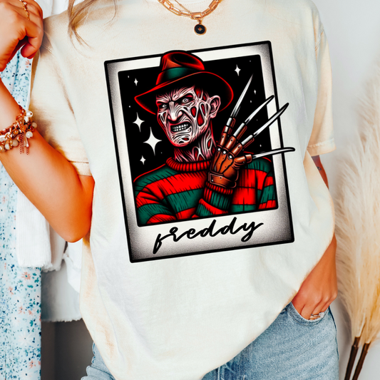 Freddy Krueger Polaroid Halloween DTF TRANSFER