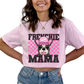 Frenchie Mama (Pink) Faux Sequins Faux Embroidery Mom DTF TRANSFER