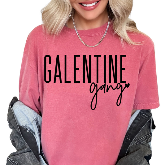 Galentine Gang (Black) Valentines Day DTF TRANSFER