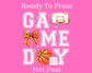 Basketball Game Day (White) Coquette Bow Trendy Basketball DTF TRANSFER