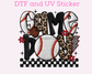 Baseball Game Day Faux Yarn Sports DTF TRANSFER or UV DTF STICKER
