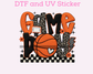 Faux Yarn Basketball Game Day Leopard DTF TRANSFER