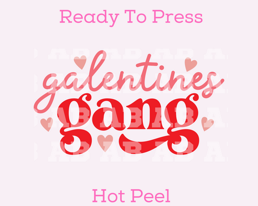 Retro Galentines Gang Valentine's Day DTF TRANSFER