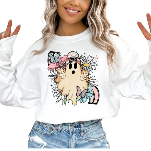 Ghoul Life Ghost Halloween DTF TRANSFER or UV DTF STICKER