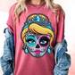 Cinderella Faux Embroidery Sugar Skull Disney DTF TRANSFER