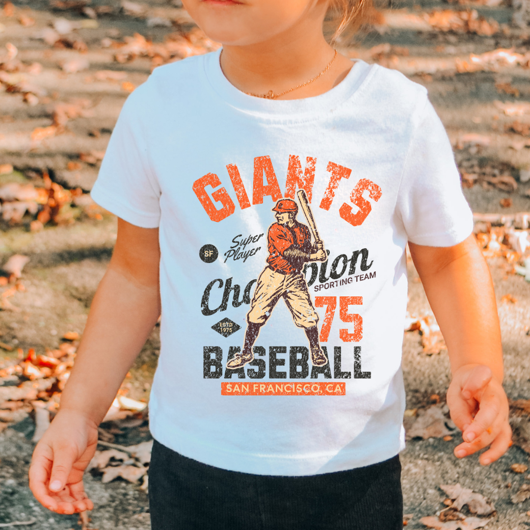 Distressed Orange Giants Baseball DTF TRANSFER or UV DTF STICKER