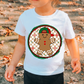 Checkered Christmas Gingerbread Boy Christmas DTF TRANSFER