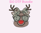 Camo Girl Reindeer Christmas DTF TRANSFER
