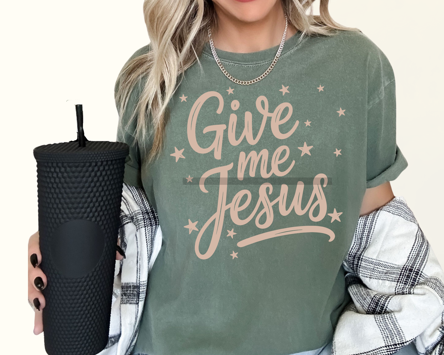 Give me Jesus Religious DTF TRANSFER or UV DTF STICKER 