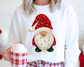 Santa Gnome Faux Texture DTF TRANSFER or UV DTF STICKER