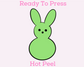 Green Peep Easter DTF TRANSFER