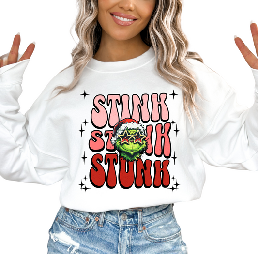 Stink Stank Stunk Grinch Christmas DTF TRANSFER