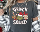 Green Man Squad white DTF TRANSFER or UV DTF STICKER