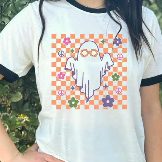 Groovy Cow Print Ghost DTF