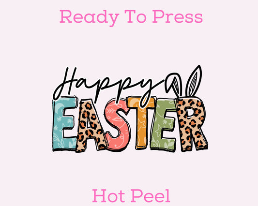 Happy Easter DTF TRANSFER or UV DTF STICKER or UV DTF STICKER