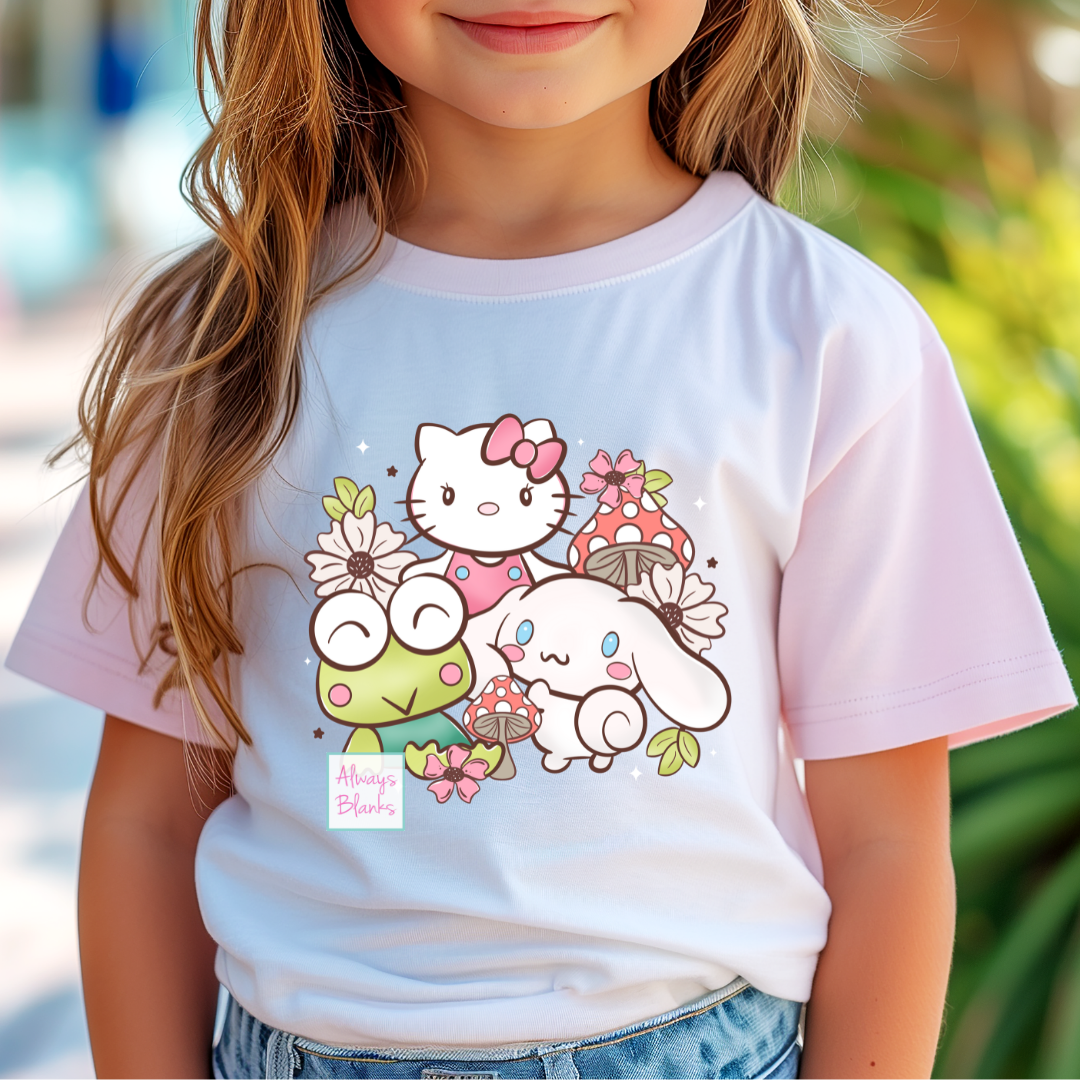 Hello Kitty And Friends Trendy Character DTF TRANSFER