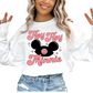 Pink Hey Hey Minnie Disney DTF TRANSFER