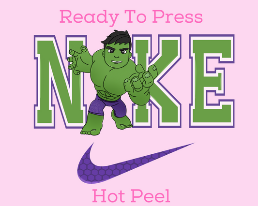 The Hulk Nike DTF TRANSFER