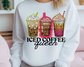 Iced Coffee Queen Faux Sequins DTF TRANSFER