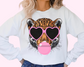 Jaguars Blowing Bubble School Mascot DTF TRANSFER or UV DTF STICKER DECAL