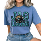 NFL Jaguars Faux Sequins Faux Embroidery Football DTF TRANSFER