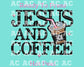 Jesus & Coffee Religious Dtf Transfer