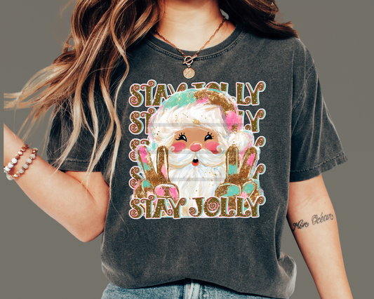 Stay Jolly Christmas DTF TRANSFER
