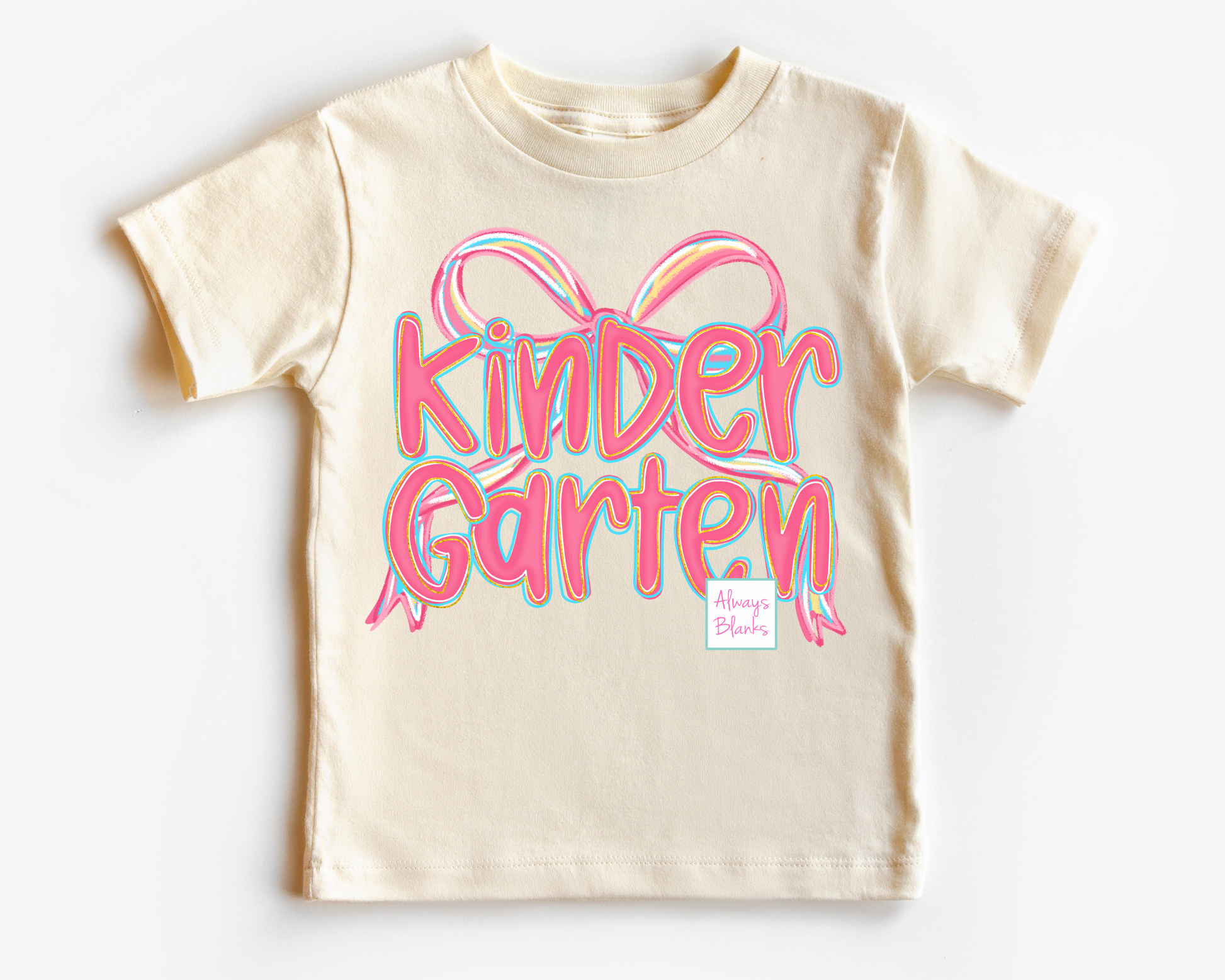 Kindergarten Pink Coquette Bow DTF TRANSFER or UV DTF STICKER