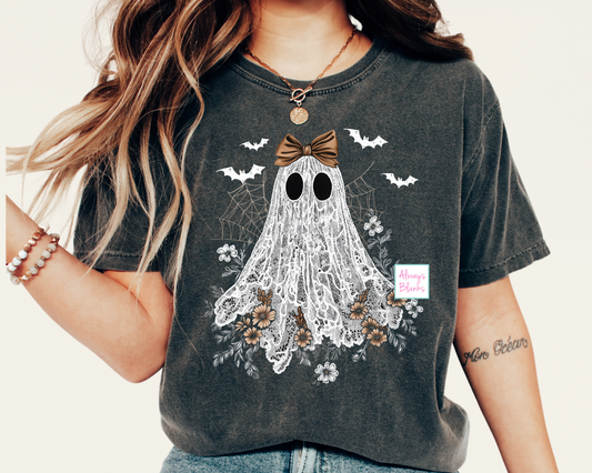 Ghost Lace Halloween DTF TRANSFER or UV DTF STICKER