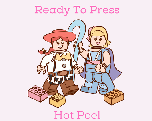 Toy Story Jesse And Bo Peep Legos Disney DTF TRANSFER