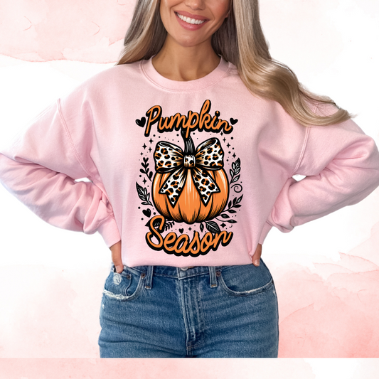 Leopard Coquette Pumpkin Season Fall DTF TRANSFER