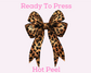 Leopard Bow Coquette DTF TRANSFER