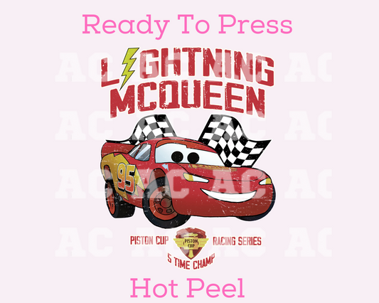 Lightning McQueen Champ Disney DTF TRANSFER