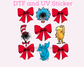 Dr S3uss bow collage DTF TRANSFER or UV DTF STICKER
